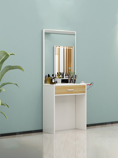 J8 Hair Salon Makeup Mirror Mesh Cabinet Red Mirror Hairdressing Mirror Table Beauty Mirror Dressing Table Hair Salon Mirror with Double G3