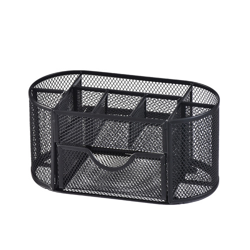 Creative metal pen holder large-capacity storage box multi-functional pen holder pen plug desktop item storage rack ornament pen holder