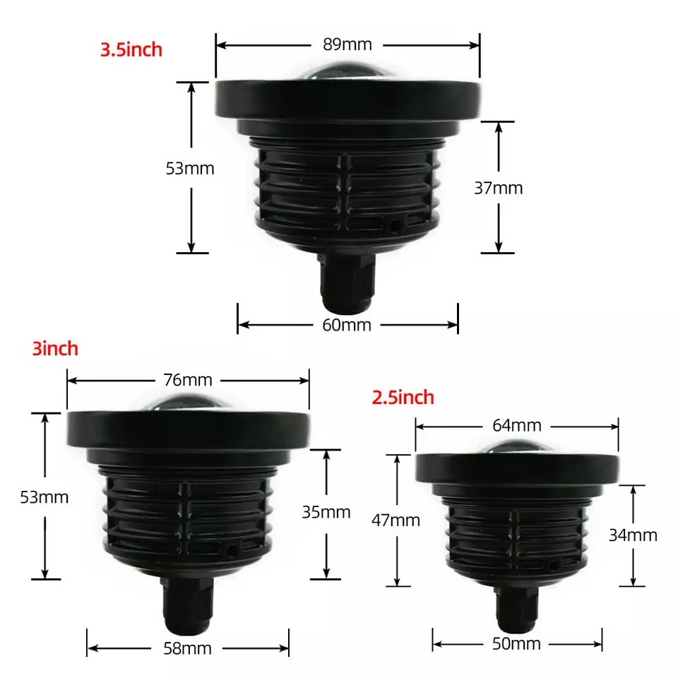 Car Led Lens 30W Fog Lamp 3inch with Cob Blue Angel Eye Ring Modified Bull's Eye Fog Lamp Daytime Running Light