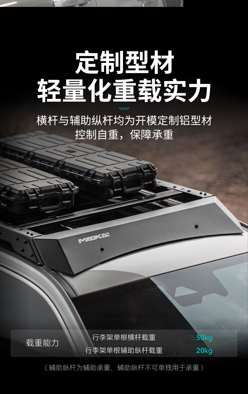 Tank 500hi4tz Meika MK Hunter luggage rack frame off-road modified roof platform side ladder expansion board