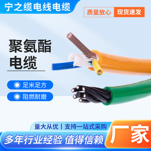 Polyurethane Pur/Tpu Sheathed Shielded Wire Trvvp 3 4 6 Core 0.5 Flat Bend-Resistant High Flexible Drag Chain Wire