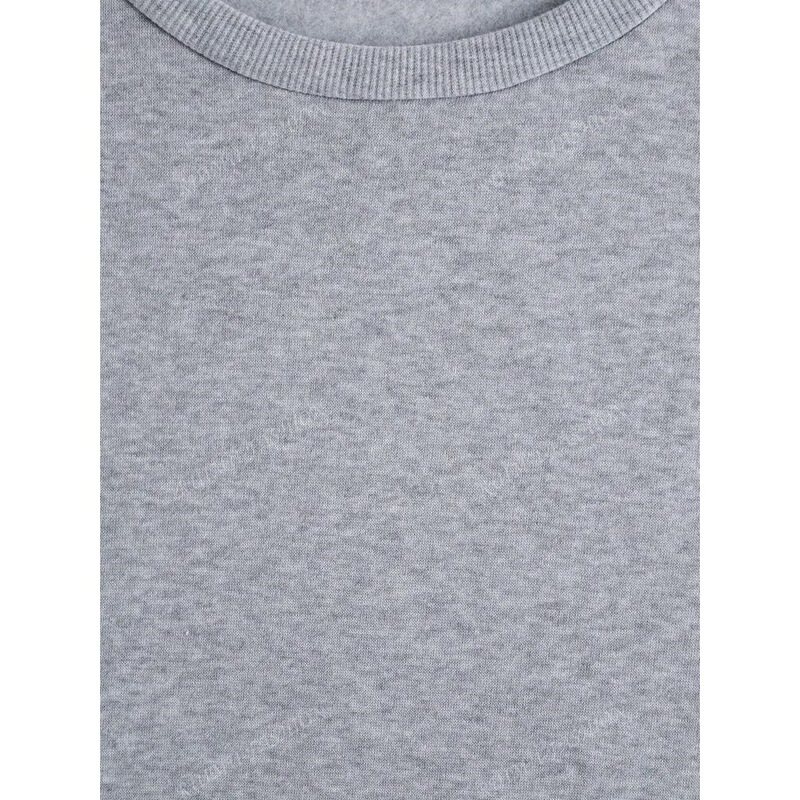 【跨境欧码】Women Simple Round Neck Long Sleeve Casual Top默|undefined