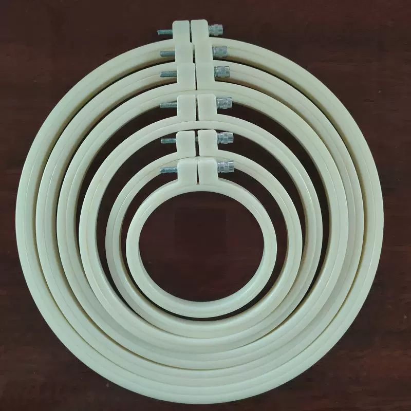 ABS塑料绣绷DIY刺绣工具电脑绣花框架绷子圆形绷撑绣圈绣棚十字绣