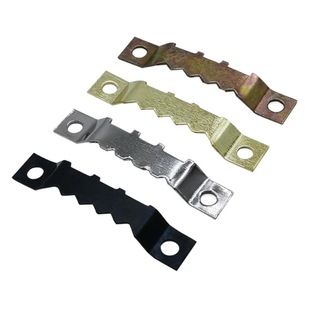 Factory direct supply gold double-sided serrated hook decorative painting back plate dark hanging invisible straight hanging furniture hardware accessories