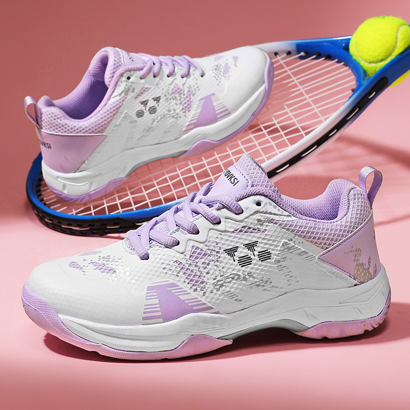 High-Quality Professional Competition Training Badminton Shoes, Super Fiber Comfortable Tennis Shoes, Women's Sports High-End Badminton Shoes