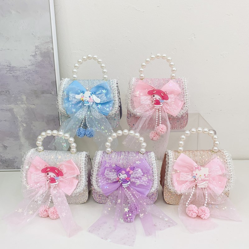 Nuevo tipo de bolso de niña, tendencia de moda para niños, bolso de hombro, pequeña niña encantadora mini bolso de dibujos animados