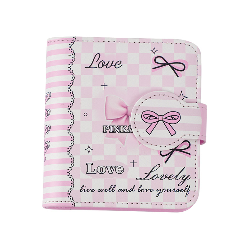 Libro de tarjetas de cuero estilo lazo, estudiante de alto valor, búsqueda de estrellas, una casa, tarjeta pequeña de 3 pulgadas, libro de almacenamiento Polaroid