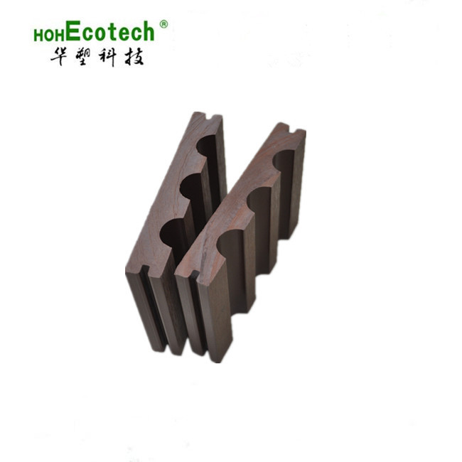 Fábrica de piso de plástico de madera al aire libre agujero redondo plástico piso de madera jardín patio ingeniería decoración al aire libre placa sólida anticorrosión