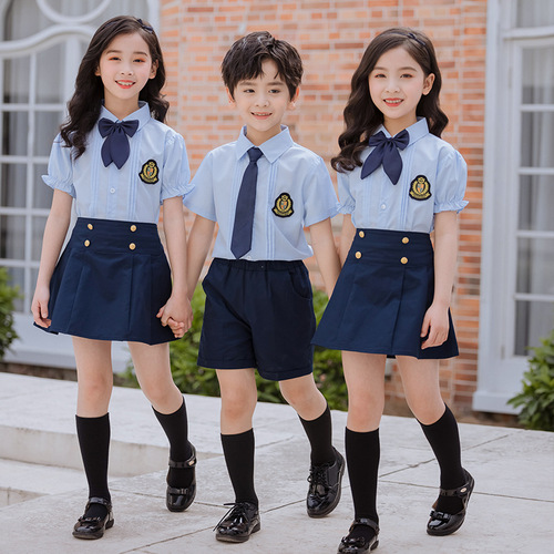 Stage performance British style Kindergarten school uniforms for kids baby graduation pictures Japanese jk clothing shool choir performance outfits for boys girls