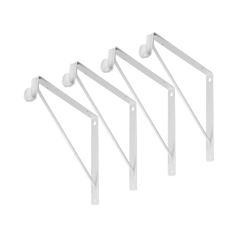 Gancho triángulo soporte partición soporte de metal estante montado en la pared estante hardware fabricante