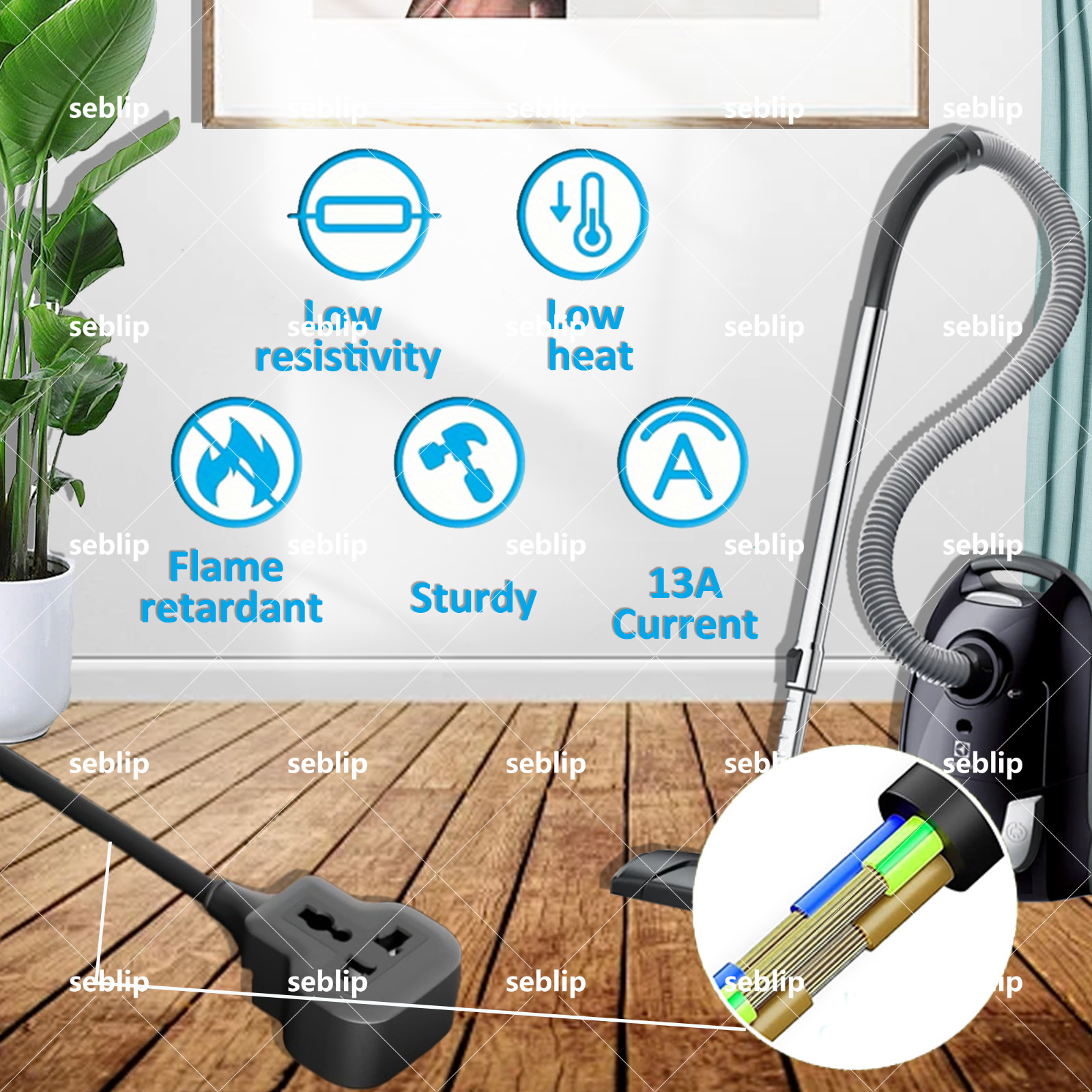 英规延长线万用插座地拖多功能防火排插防过载安全门多场合排插