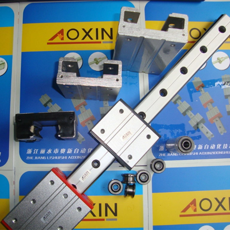 外置双轴芯导轨LGD导轨切割机码坯机自动化设备圆柱导轨直线模组