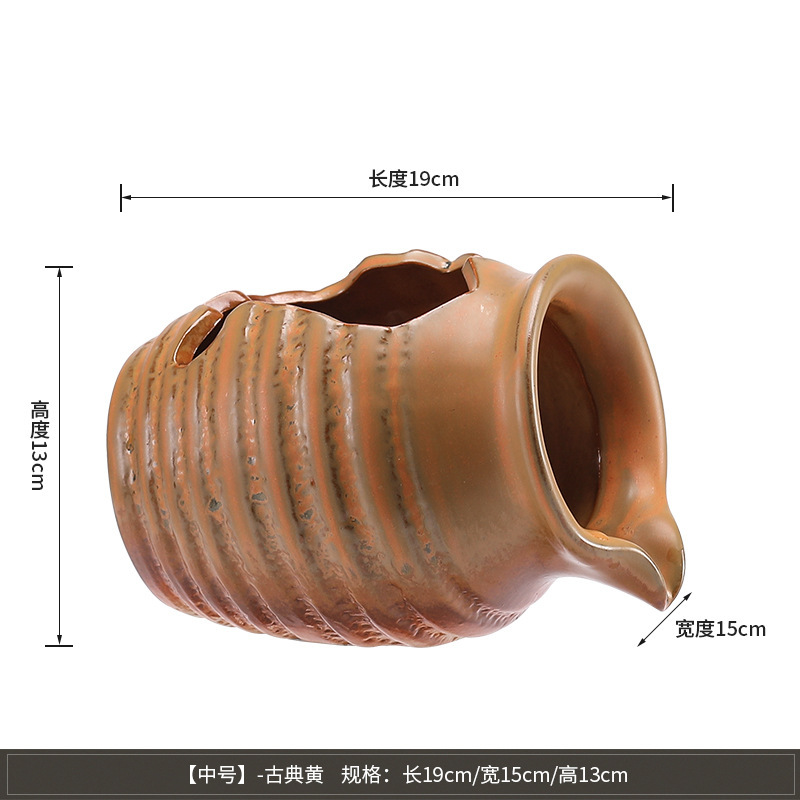 陶器の壺、中庭の流水装飾品、古代循環濾過アクセサリー、酸素化法、魚の飼育、屋内造園、生態水槽、流水|undefined