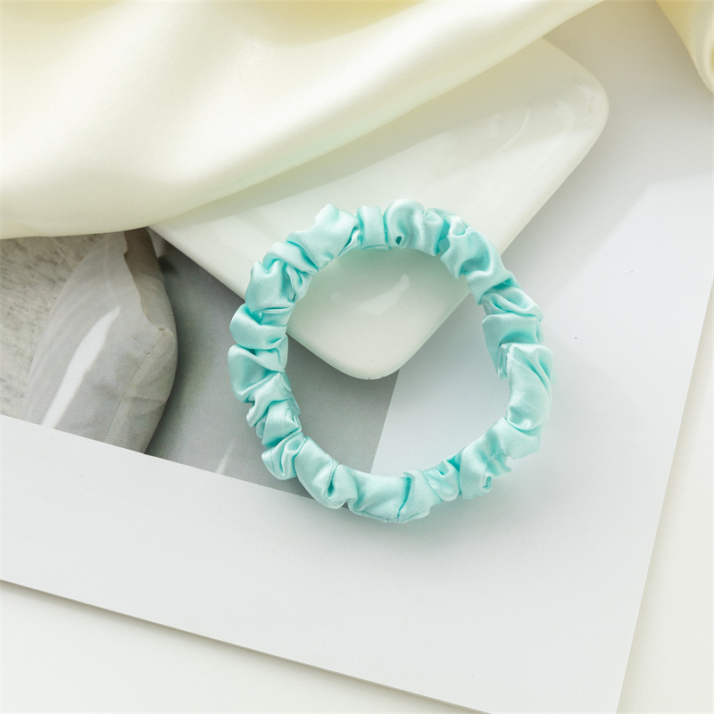 Nuevo anillo de cabello de seda Amazon color sólido universal anillo de cabello de seda coreana anillo de cabello de seda