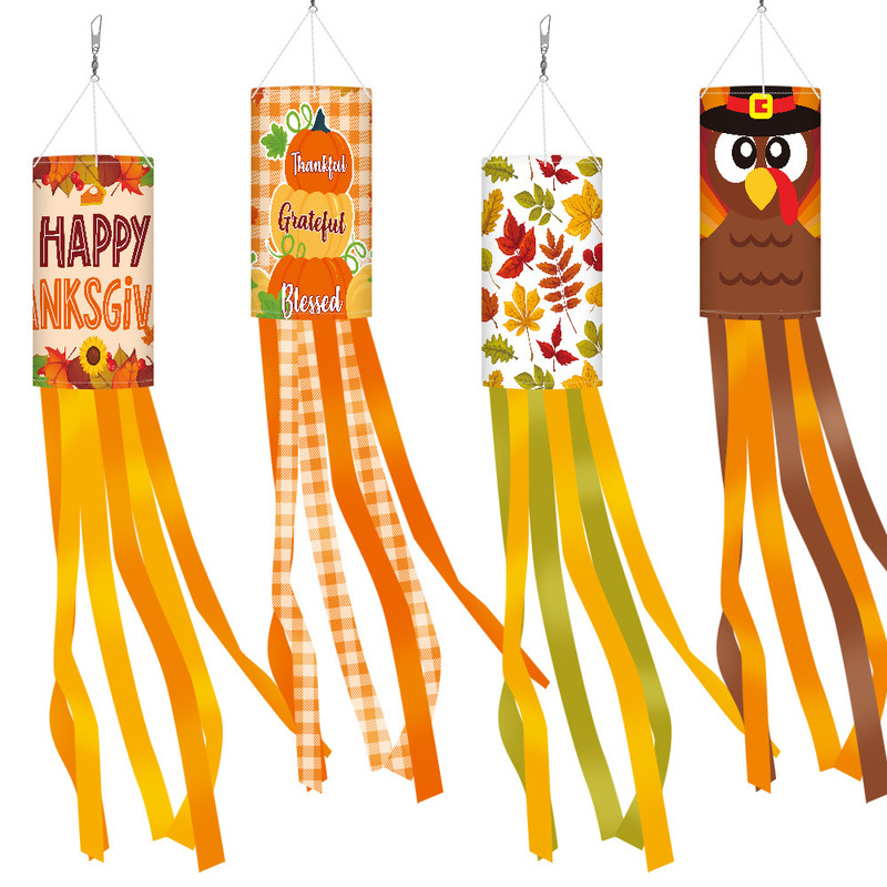 Cross-Border Autumn Thanksgiving Decorative Windsock Flag, Autumn Harvest Festival Windsock, Outdoor Garden Decoration Wind Flag Cross-Border Autumn Thanksgiving Decorative Windsock Flag, Autumn Harvest Festival Windsock, Outdoor Garden Decoration Wind Flag