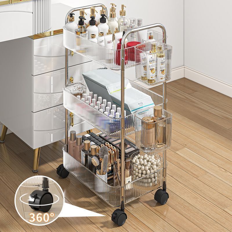High-quality and affordable multi-layer cosmetic cart, home storage box, kitchen storage trolley, storage rack