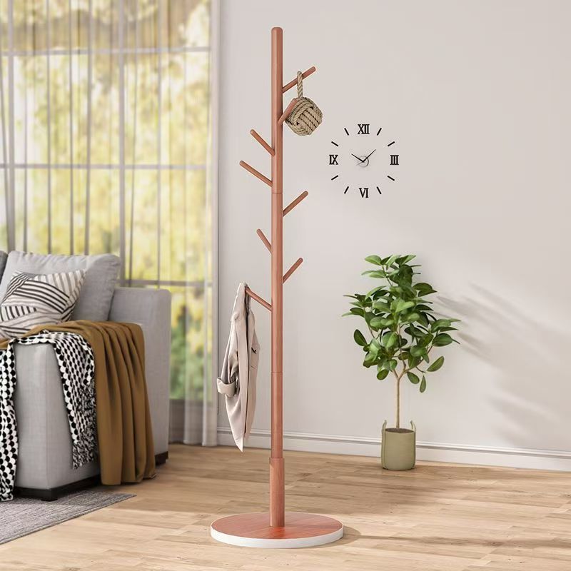 Madera sólida ligera y lujosa simple percha de sombrero percha de disco percha de secado percha de cama percha de bolsa percha de dormitorio percha de piso vertical