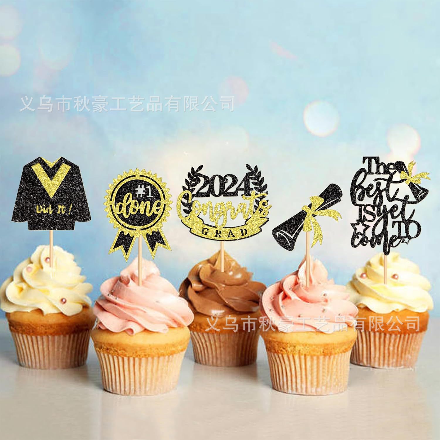 2024 Graduation Hat Cupcakes Pickles Selected Congrate Grad lo mejor aún no ha llegado