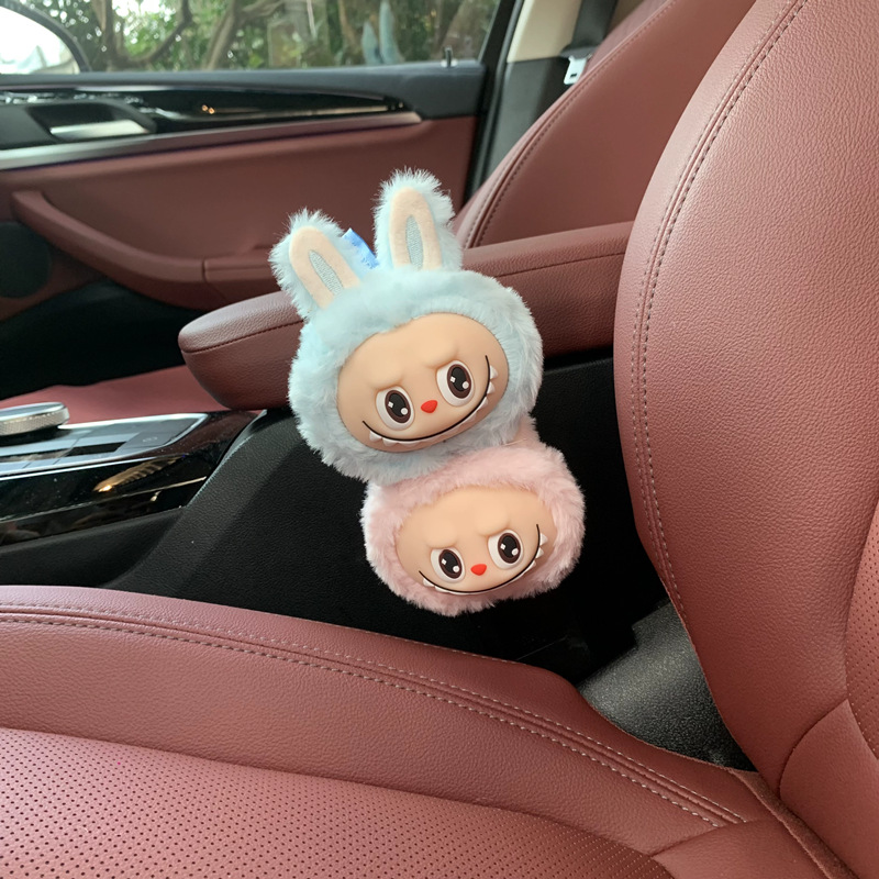 Cute Car Safety Plug with Buckle Plug Cute Bubu Car Rear Seat Belt Extension Holder