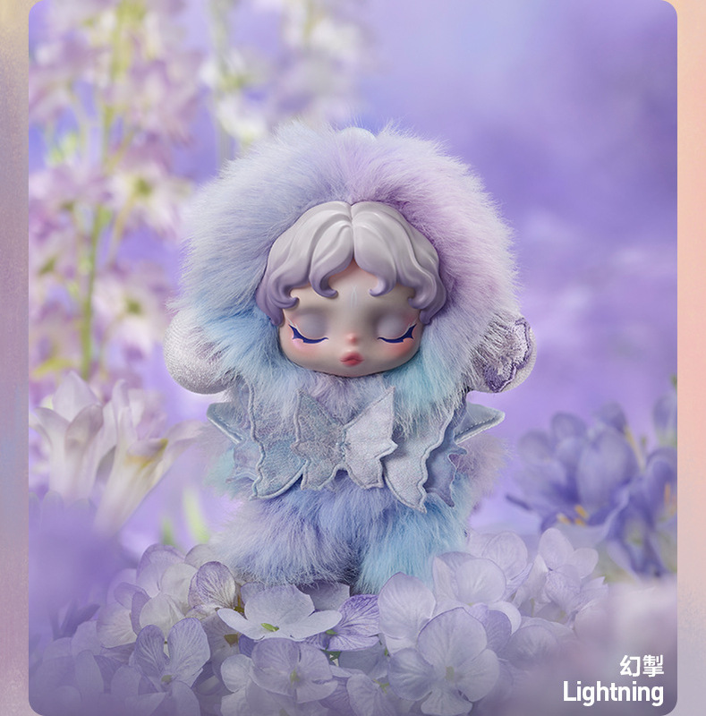 POPMARTSKULLPANDA不眠剧场搪胶毛绒挂件SP光织园盲盒|undefined