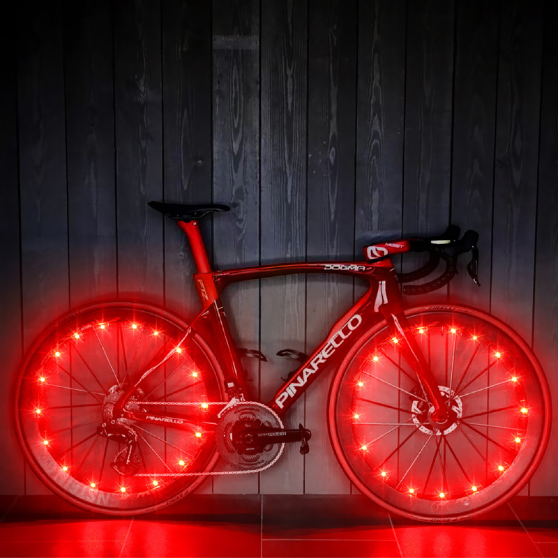 メーカー越境電子商取引自転車ホイールライトホットウィールスポークライトナイトライディングライトタイヤライトナイトランニングライトLEDライトストリング|undefined