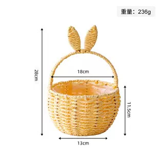 Maceta de Imitación Ratán de Plástico Tejido a Mano para Escritorio y Decoración de Plantas