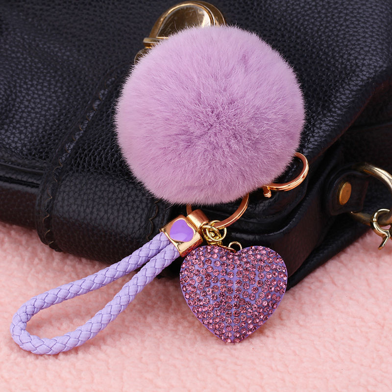 50g Weight Bag Pendant, Keychain Classification 1 Piece Quantity Holiday, Outdoor Occasion Metal Material Heart Shape Pattern Women's Gender Sweet, Simple Style Style Sweet Simple Style Heart Shape Metal Women's Bag Pendant Keychain 23