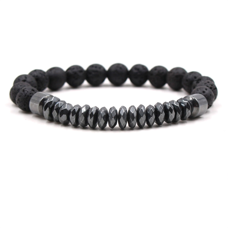 Simple Style Geometric natural stone Beaded Bracelets 1 Piece