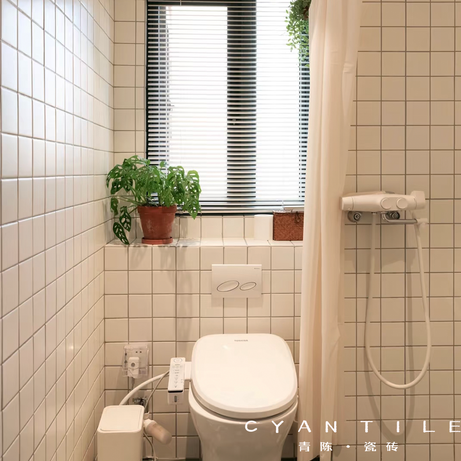 ✅ Scandinavian Mosaic Matte Full Ceramic Bathroom Bathroom Background Wall Restaurant Kitchen Coffee Outdoor Indoor Wall Tiles