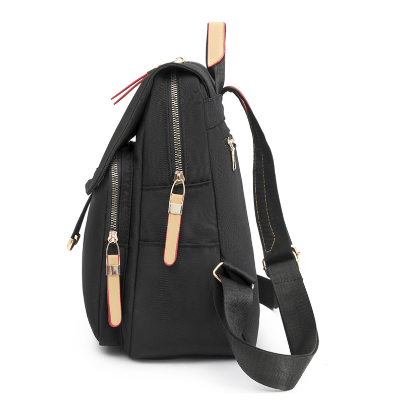 2022 nuevas damas casuales mochila de tela Oxford moda color de contraste mochila de viaje antirrobo mochila escolar ligera al aire libre