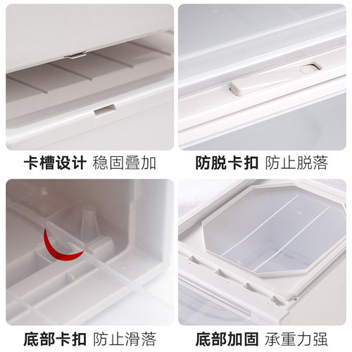 Plastic drawer storage box transparent storage cabinet clothing storage box toy storage box household wholesale storage box