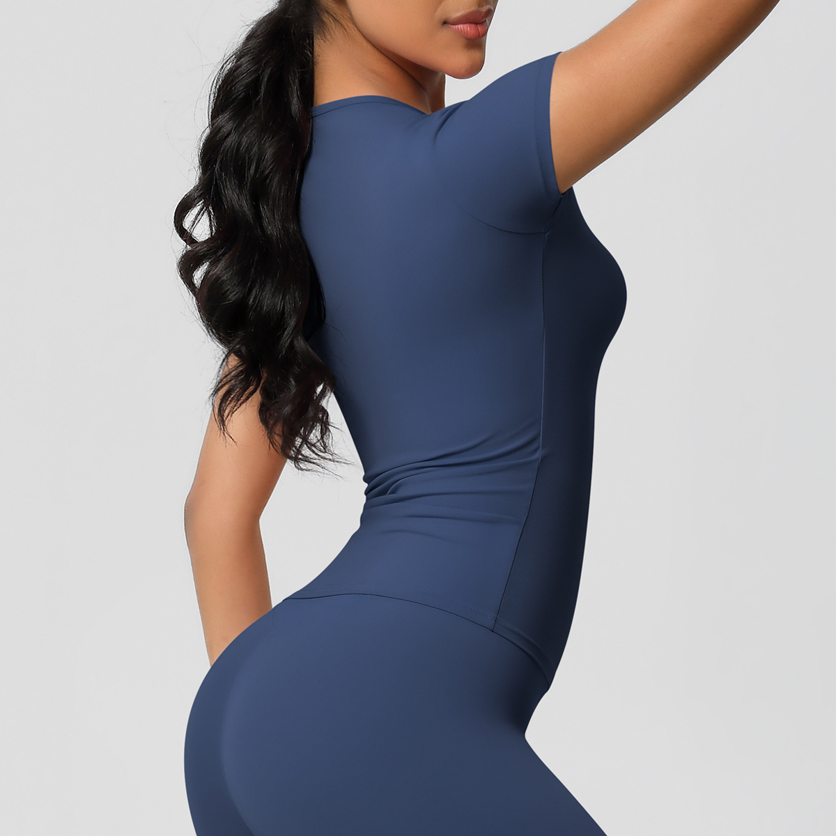 95g Weight Short Sleeve Sleeve Length Nylon, Spandex Fabric Type Regular Top Length T-shirt Tops Type Fitness, Yoga, Running Occasion Round Neck Neckline Solid Color Pattern Sport Style Style S, XL Size Sport Style Solid Color Nylon Spandex Round Neck Active Tops T-shirt 19