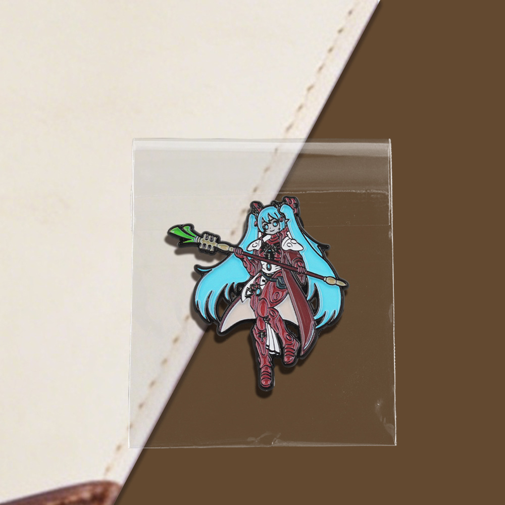 Hatsune Miku series metal brooch cartoon anime peripheral backpack accessory 2026 new enamel badge