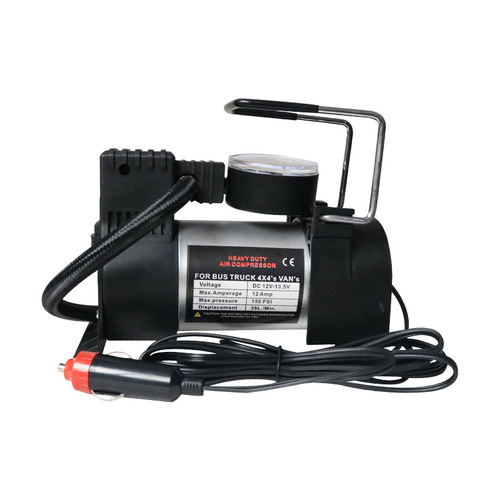 12V car single cylinder air pump car portable electric air pump high pressure high power horizontal bar air pump