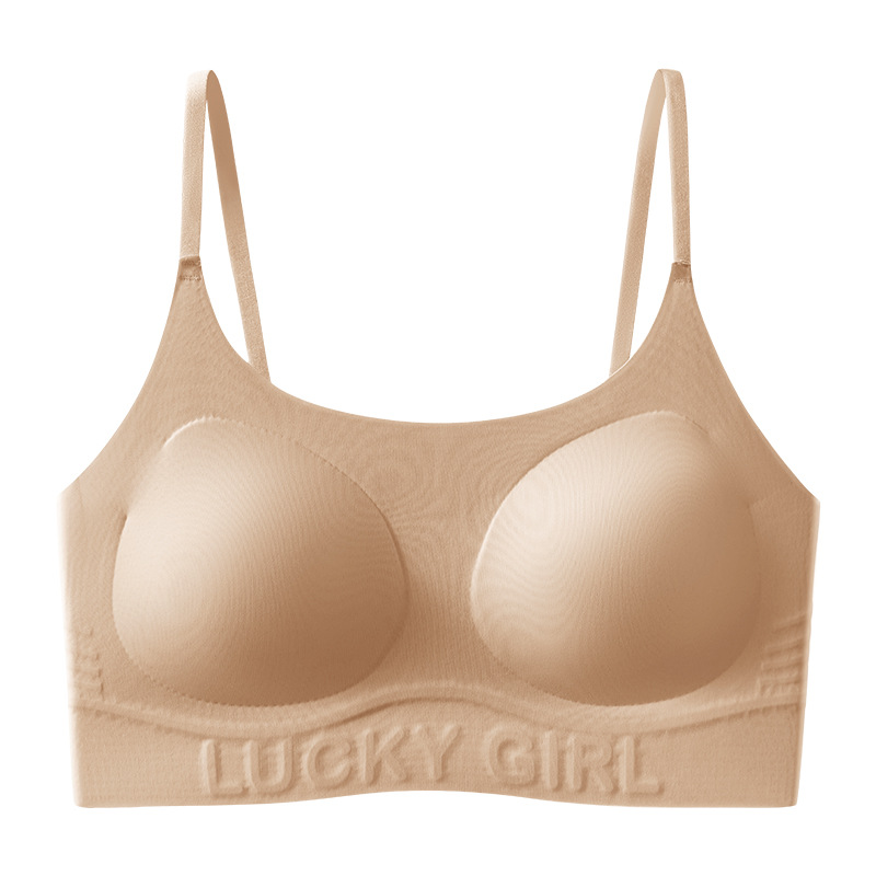 No marcas, suave y cómodo, sujetador anti-bumps, niñas transpirables sin anillo de acero, chaleco pequeño