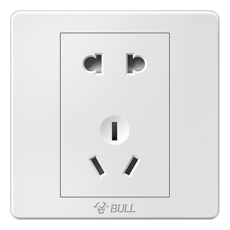 公牛 G07Z223 插座 G07系列86型面板白色暗装 10A五孔插座
