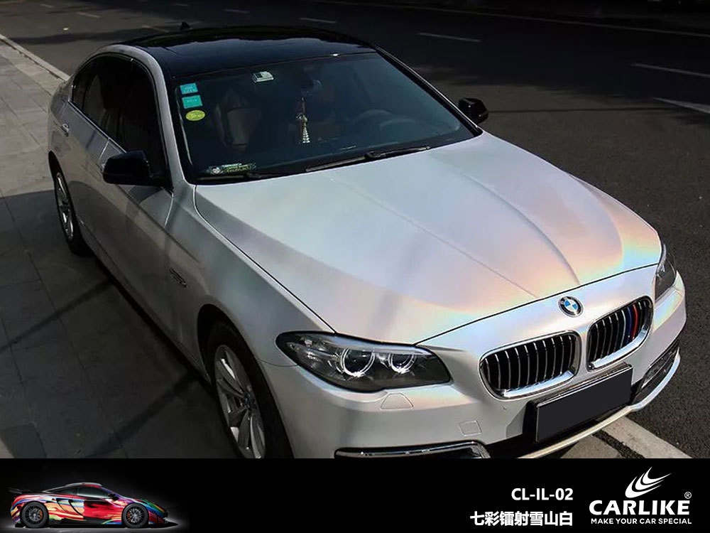 Carlake colorido láser coche cuerpo cambio de color película color mágico camaleón coche película brillante láser blanco coche cambio de color