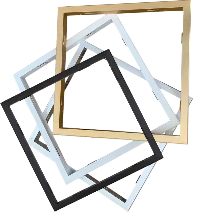 Светодиодная плоская панель, рама для переоборудования лампы, Скрытая установка, открытая монтажная рамка адаптера, алюминиевый сплав, плоская лампа для кухни и ванной, интегрированная рамка для потолочного светильника