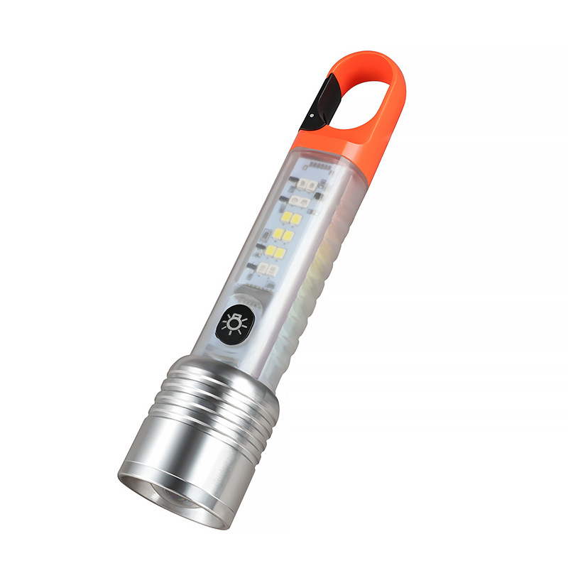 Linterna de luz fuerte al aire libre linterna de camping al aire libre LED DE EMERGENCIA multifunción luz de trabajo de largo alcance iluminación de luz lateral