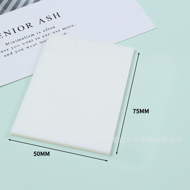 Bloc de notas colorido fluorescente para mascotas, fuerte viscosidad, impermeable, transparente, nota adhesiva, ladrillo adhesivo de índice de alto valor para estudiantes