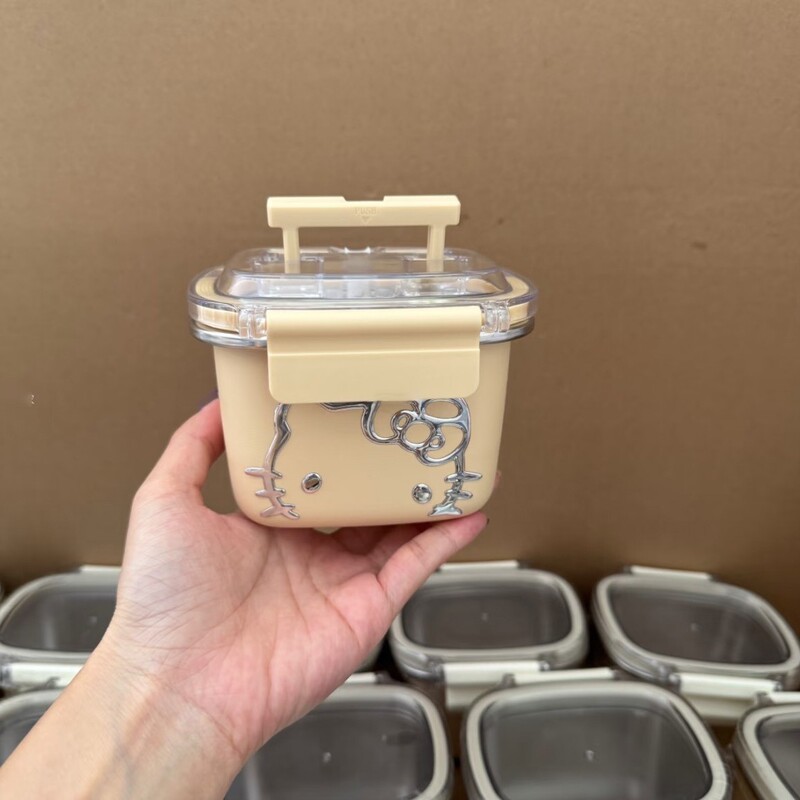 哈喽保鲜盒饭盒微波炉加热不锈钢食品级手提水果便当盒|undefined