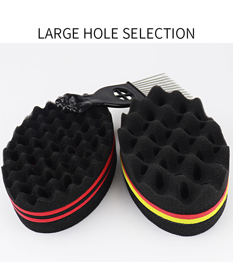 Black Hot Mesh Comb Set Image 9