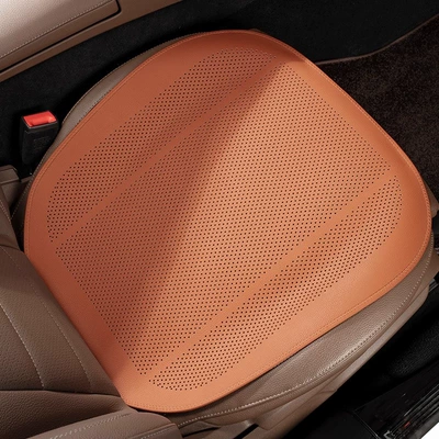 for All Seasons, High-End, Ventilated, Cool | Seat cushion, seat cover - emma-orange-punched-breathable-ultra-thin-flat-surface-single-cushion