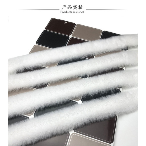 Faux Rabbit Fur Trim Christmas Hat Edge Tangzhuang Hanfu Accessory Cheongsam Edge Christmas Decoration White Fur Strips