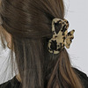 Big demi-season hair accessory, hairgrip with bow, Korean style, simple and elegant design