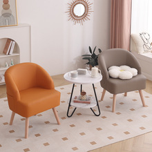单人沙发小户型客厅卧室新款休闲沙发商场休息区接待简约懒人椅子