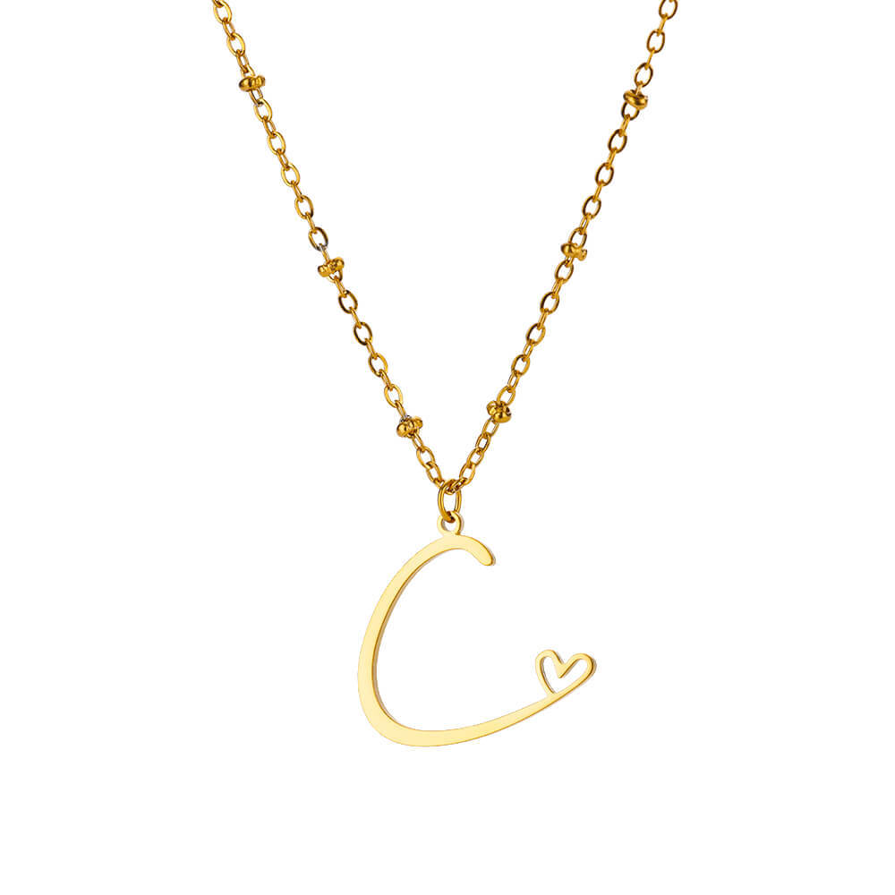 8g Weight 0.03µm-0.05µm Gold Plating Thickness PVD Coated Gold Plating Process Real Gold Plated Plating Material 304 Stainless Steel Pendant Material Pendant Necklace Classification 304 Stainless Steel Chain Material cable chain Chain Type 1 Piece Quantity Holiday, Daily Occasion 304 Stainless Steel Material Letter, Heart Shape Pattern Unisex Gender IG Style, Sweet Style Waterproof Non Tarnish, Plating, Hollow Out Craft PVD Coated Real Gold Plated Letter Heart Shape 304 Stainless Steel IG Style Sweet Waterproof Non Tarnish 304 Stainless Steel Pendant Necklace 12