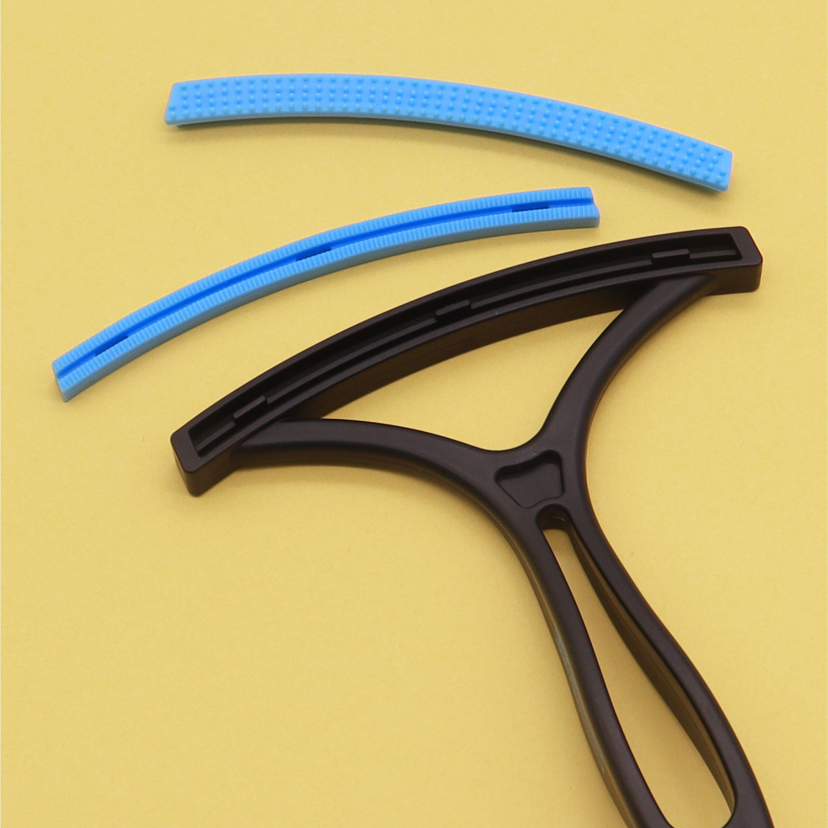 Raspador de pelo para mascotas con agarre cepillo de depilación de doble cara limpiador de pelo de alfombra herramienta de limpieza de pelo de gato