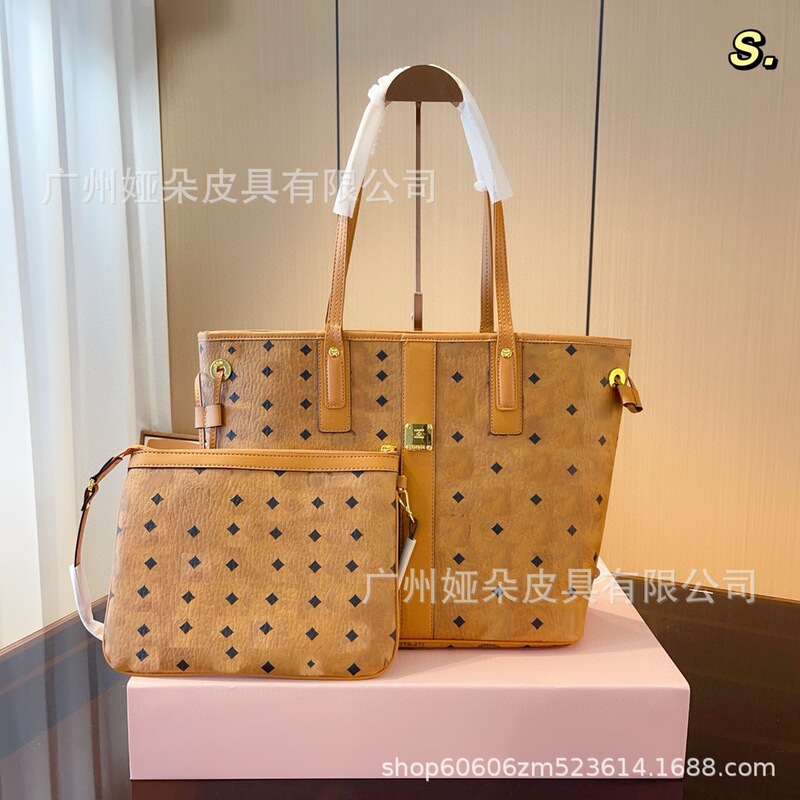 Women's Cross-Border Autumn Fashion Tote Bag, Shoulder Handbag, Commuter Bag, Genuine Leather Red Canvas Bag