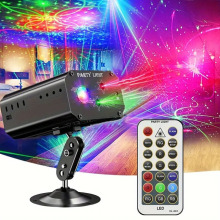 全彩led舞台多图案激光灯家用discorKTV酒吧氛围灯圣诞投影闪光灯